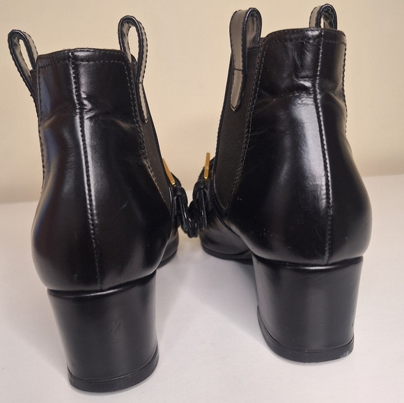 Laurence Dacade Paris Buckle Low Ankle Slip On Chelsea Style Boot EU 36 US 6 - Picture 4 of 11